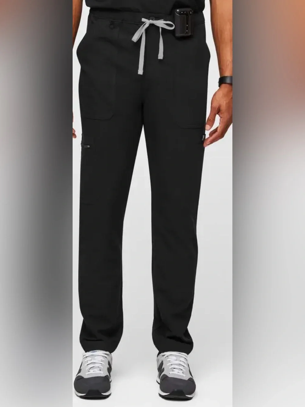 Figs Cairo Straight-Leg Scrub Pant Black Medium NWT